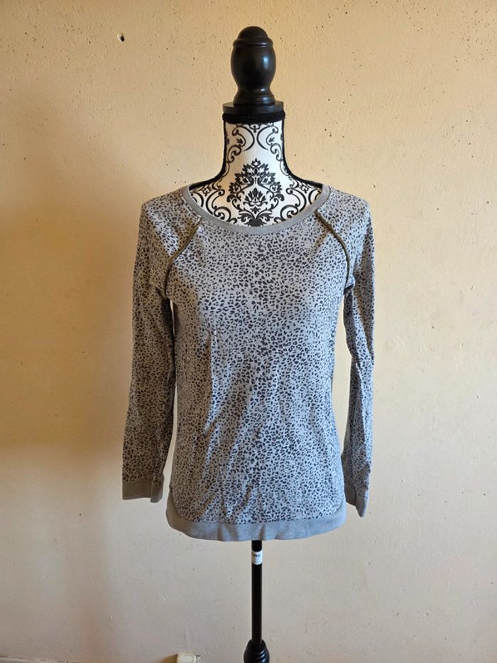 Pull gris femme T : 1