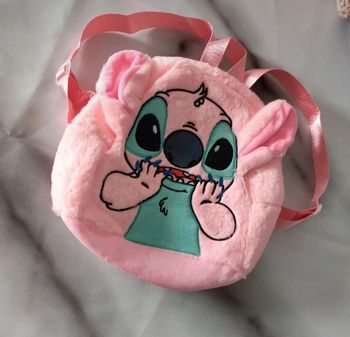 Petit sac à dos Stitch Angel rose
