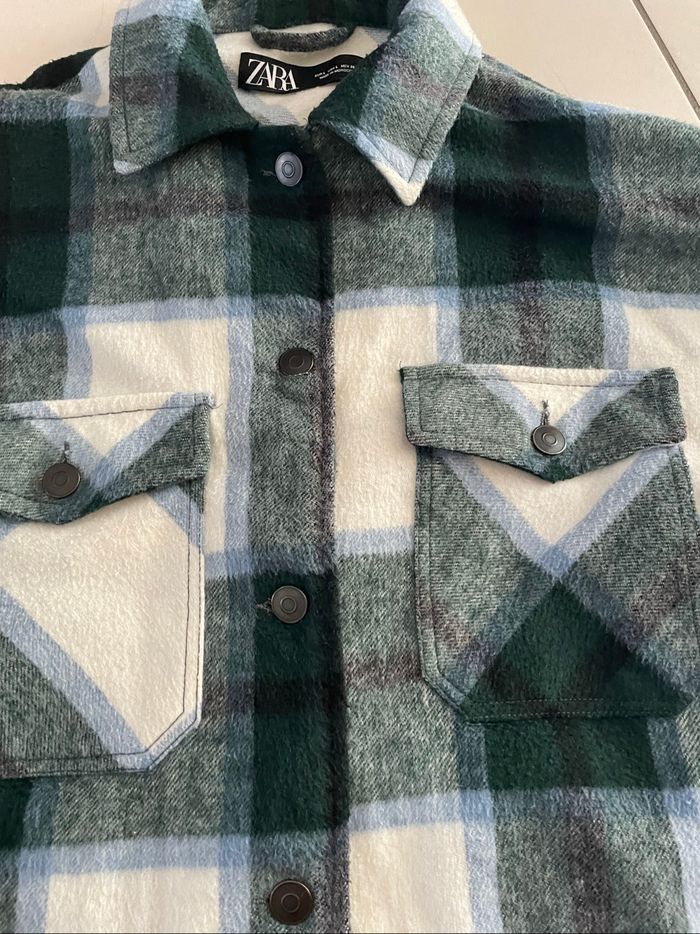 Veste a carreaux zara - photo numéro 3