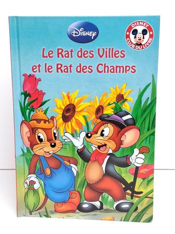 Livre Disney club du livre Le rat des villes et le rat des champs 