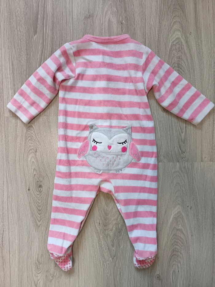 Lot pyjamas velours 1 pièce roses fille 12 mois - photo numéro 10