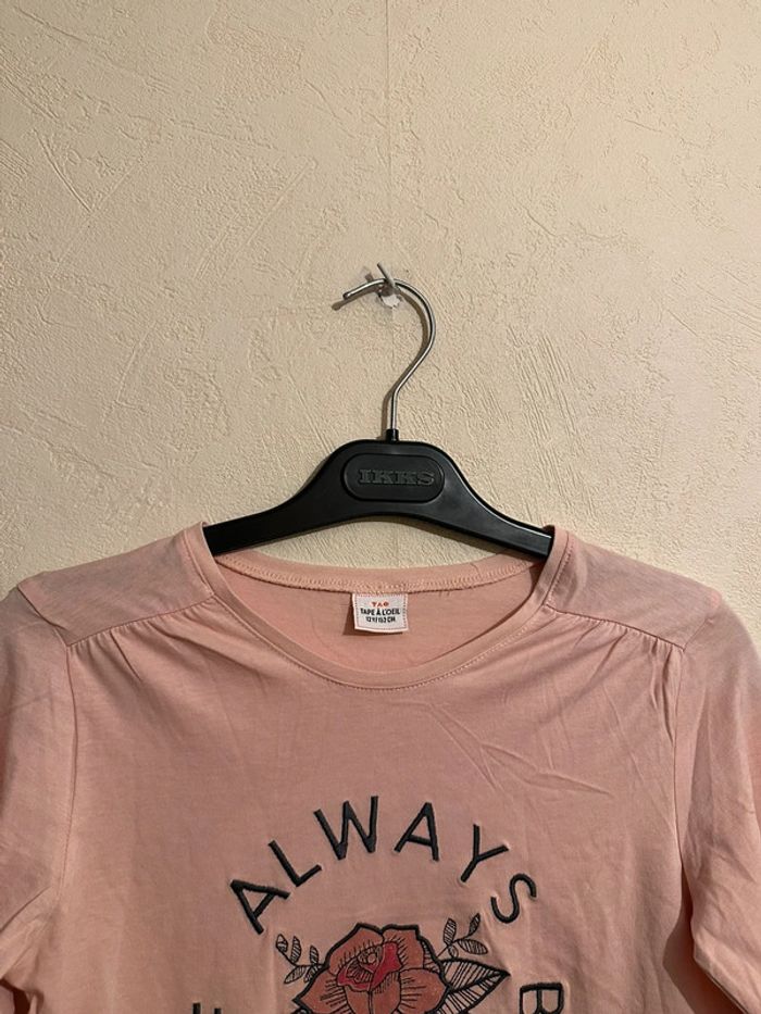 T-shirt en coton manches longues rose imprimée fille 12 ans Tape à l’œil - photo numéro 6