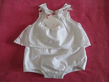 Barboteuse blanche Lili Gaufrette