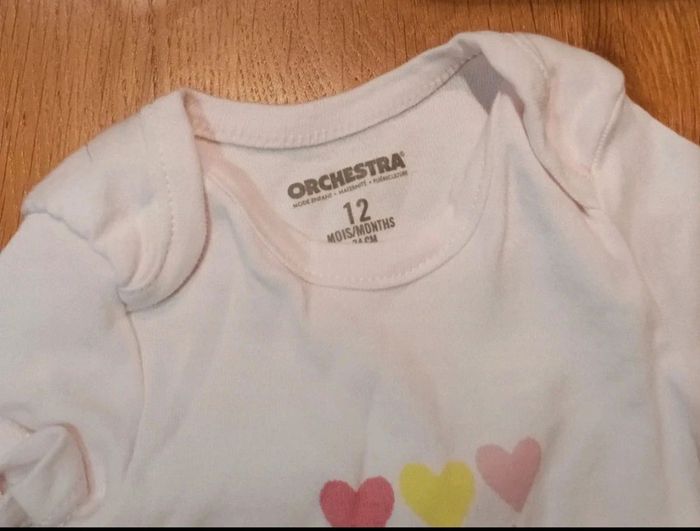 Lot de 2 body Orchestra taille 1 an en très bon état - photo numéro 2