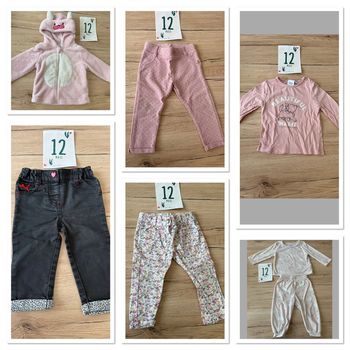 Lot de 6 vêtements bébé fille 12 mois
