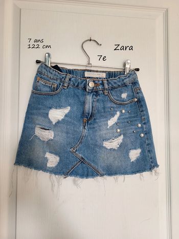 Jupe jean zara 7 ans avec perles