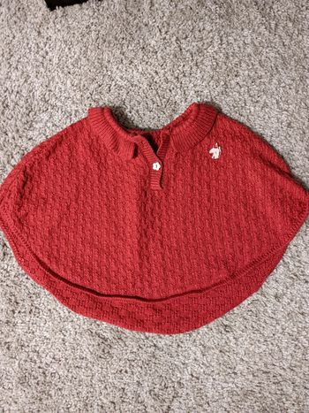 Gilet cape rouge Sergent Major