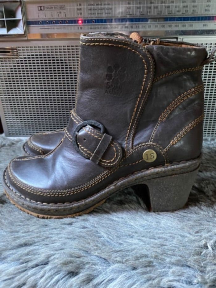 Bottines cuir marrons confort Joseph Stebel