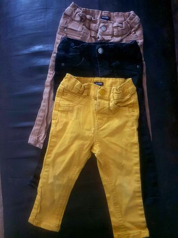 3 pantalons Garçon 18 mois
