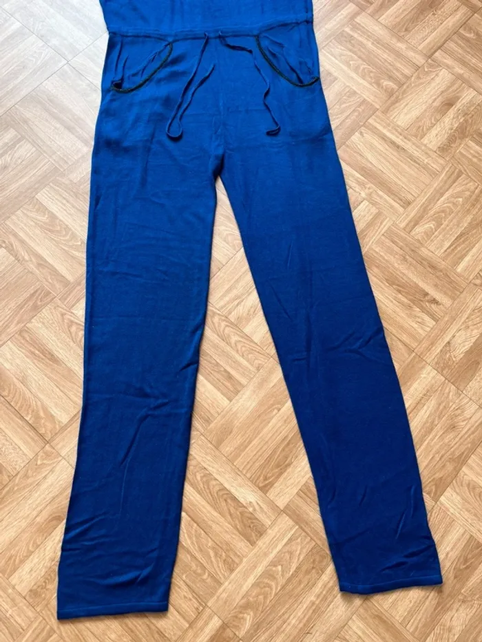 Combinaison ensemble manches 3/4 bleu vintage rare Georges Rech (NEUVE) - photo numéro 3