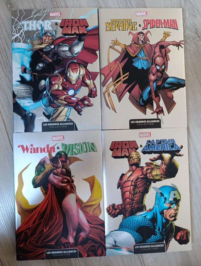 Lot de 4 bandes dessinées Marvel
