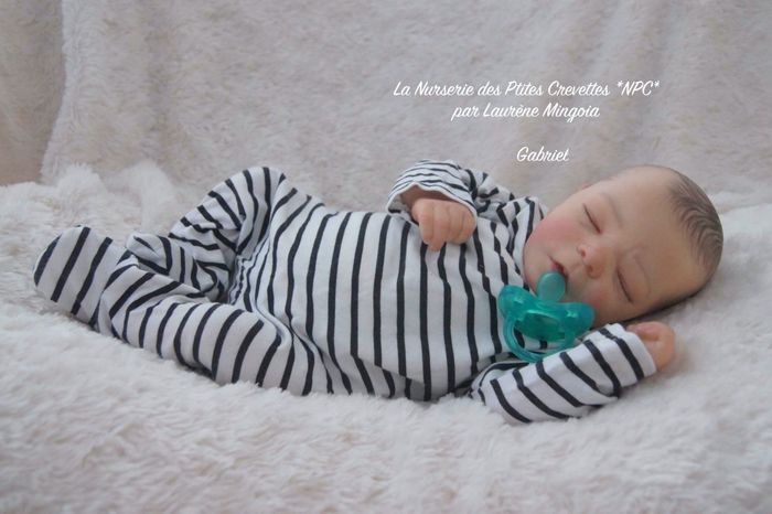 Gabriel poupée bébé Reborn authentique 🩵 - photo numéro 4