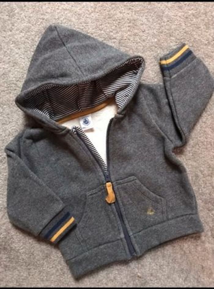 Gilet à capuche Petit Bateau