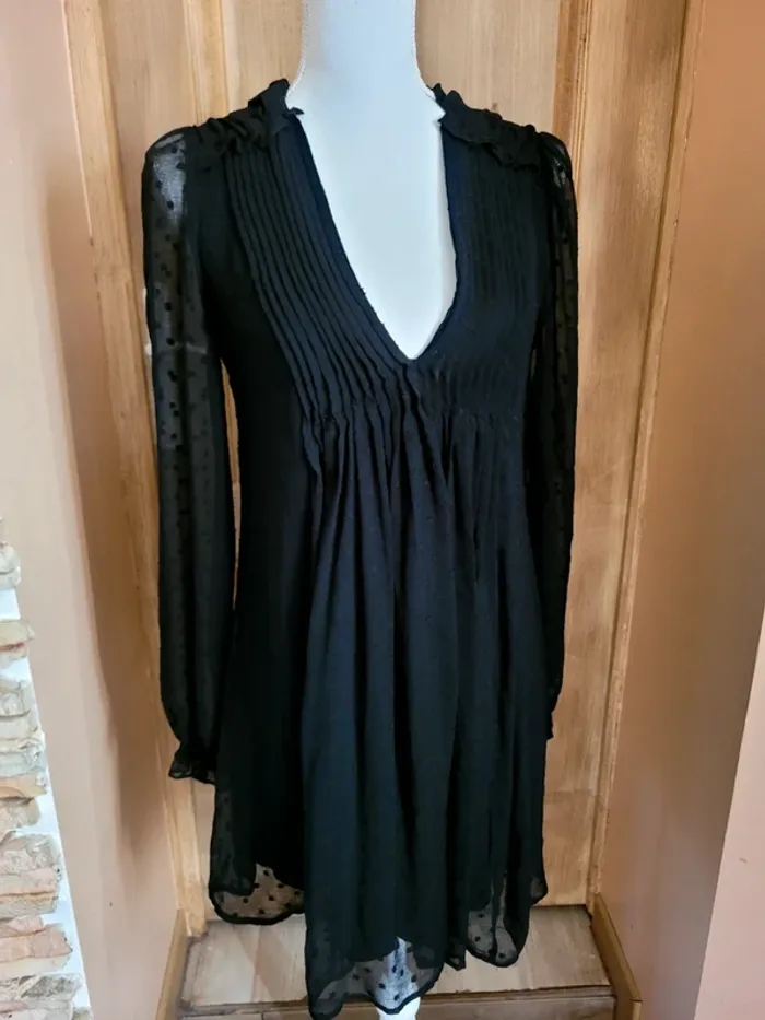 Très élégante robe femme noir  taille XS zara - photo numéro 3