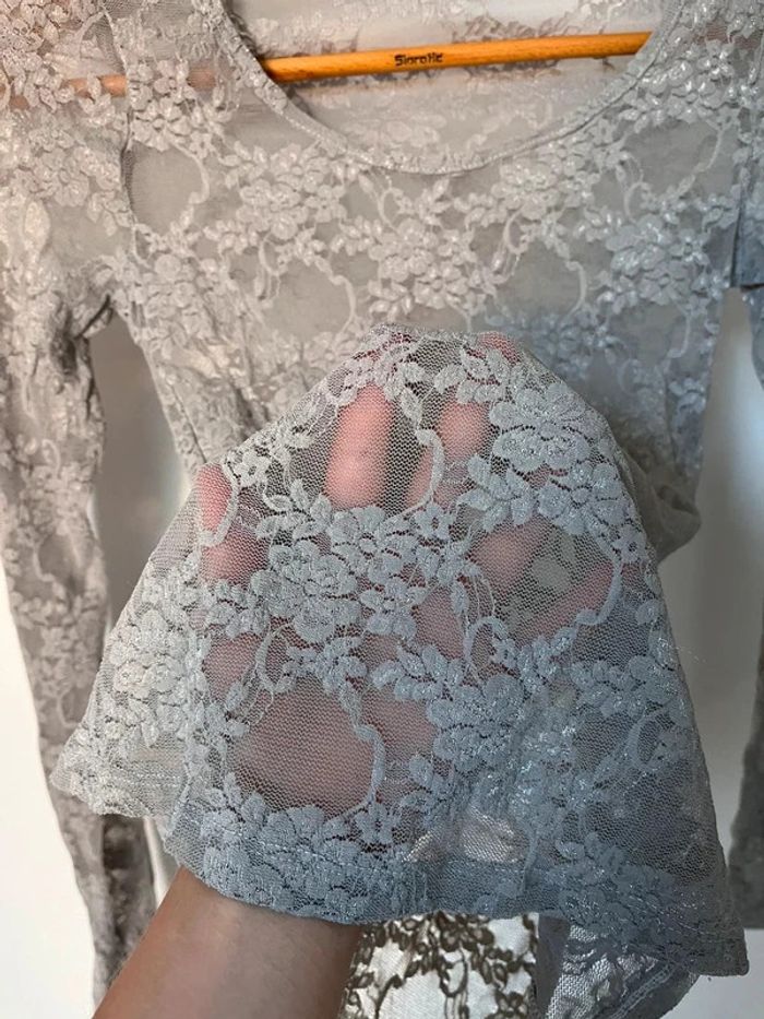 Dentelle grise Promod XS - photo numéro 4