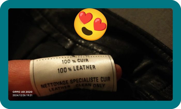 Jupe courte noire, en cuir, taille 40 - photo numéro 4