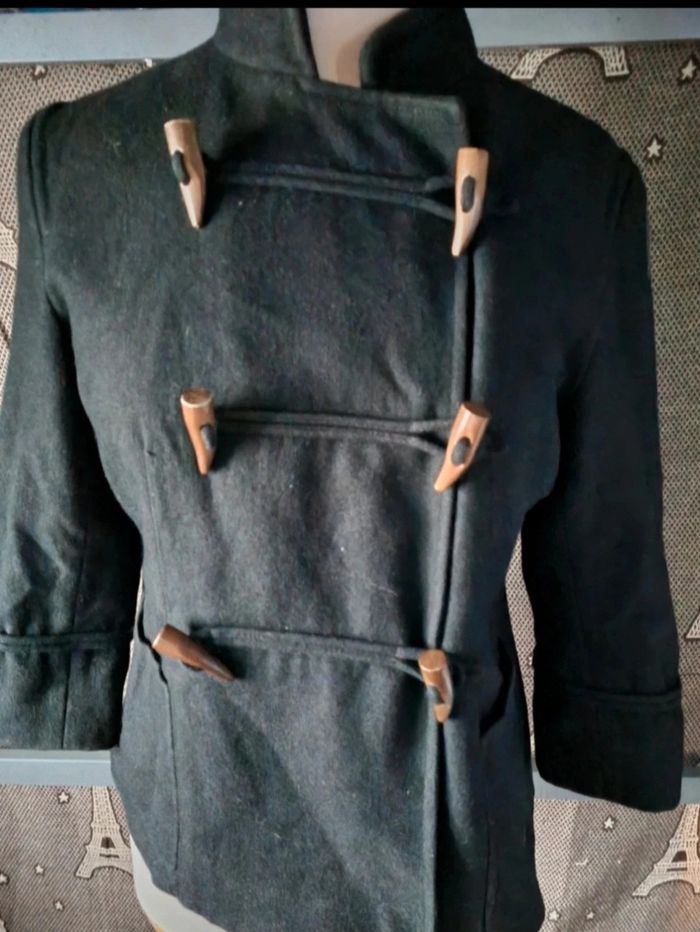 Veste noir taille L (duffle-coat) - photo numéro 2