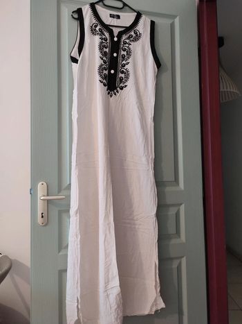 Robe arabe blanche (gandoura)