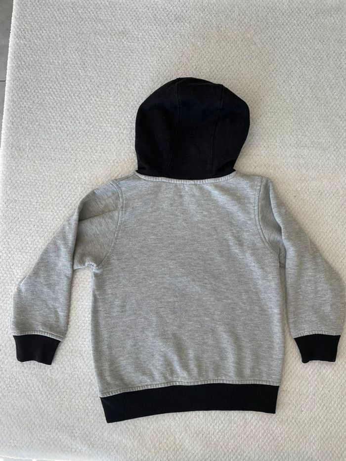 Sweat à capuche noir et gris garçon Ma boutique plus 5 ans - photo numéro 4