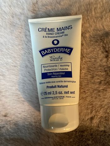 Crème mains Babyderme neuve