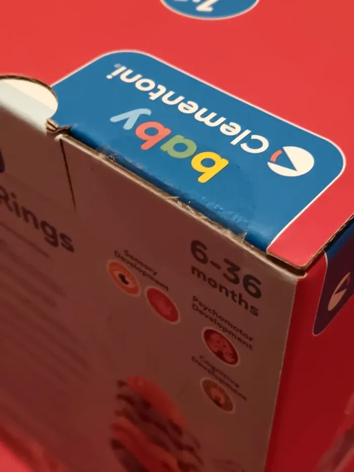 Jouet 1er âge - Tour des anneaux à empiler - Clementoni Baby-Neuf - photo numéro 6