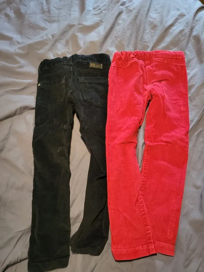 Lot 2 pantalons en velours - photo numéro 5