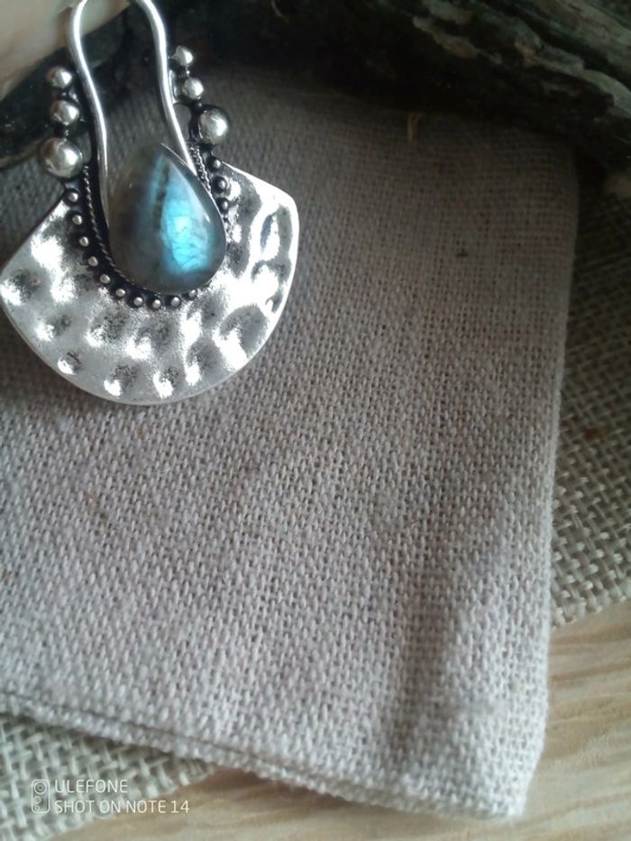 Collier pierre de labradorite naturelle - photo numéro 3