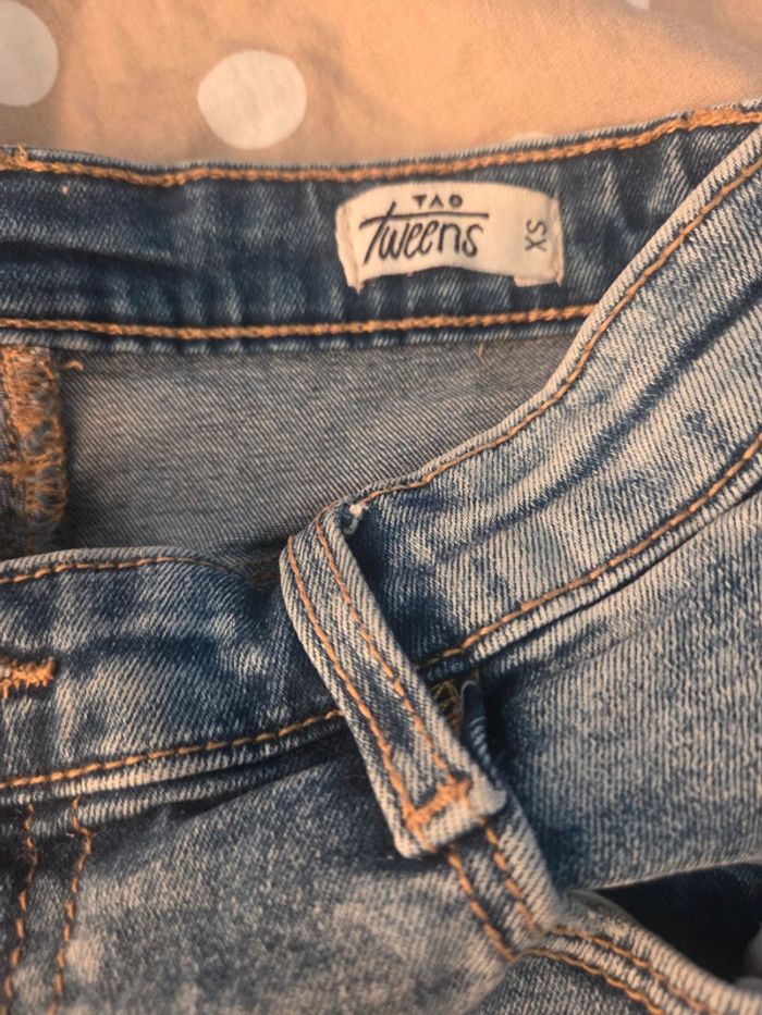 Short jean , tao tweens ,fille xs - photo numéro 3