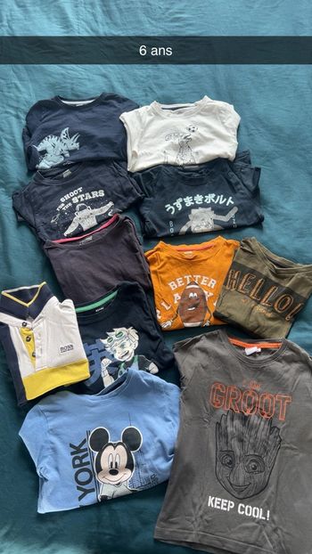 Lot manches longues 6 ans