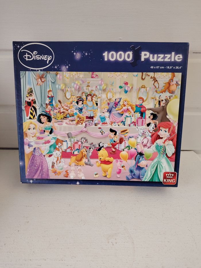 🎂Puzzle 1000 pièces anniversaire des princesses complet Disney - photo numéro 2