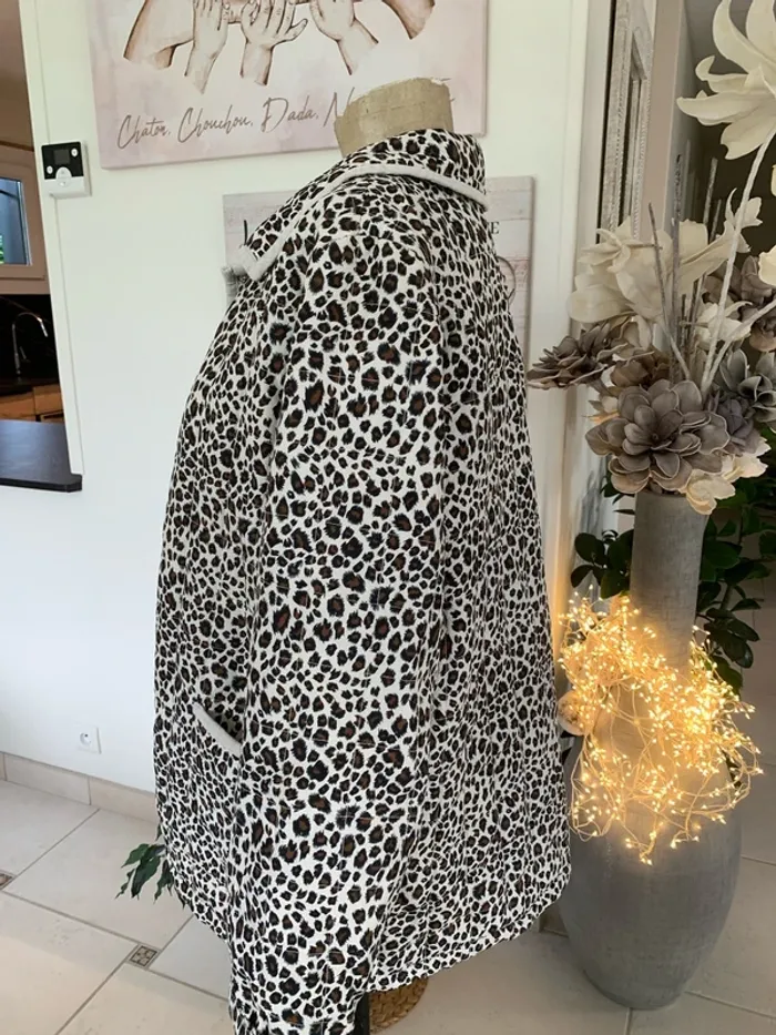 Veste matelassée léopard femme 38/40/petit 42 - photo numéro 3