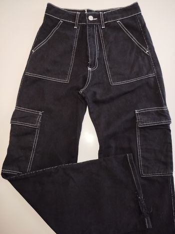 Pantalon style cargo noir Jennyfer taille 34