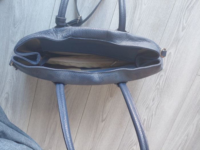Sac en cuir bleu - photo numéro 3