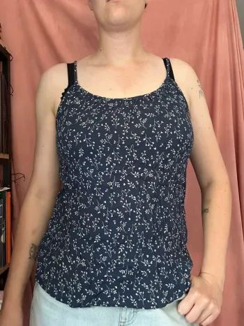 T-shirt bretelle bleu