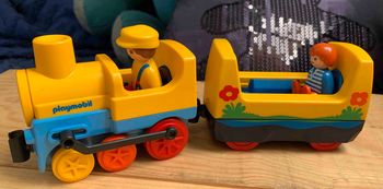 Train Playmobil 1, 2, 3 - 2 personnages