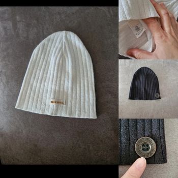 Lot de 2 bonnets diesel enfant.