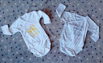 Lot de 2 bodies Gémo taille 6 mois en très bon état