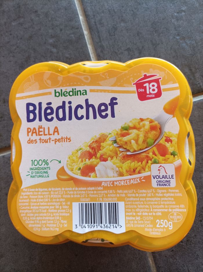 Lot 4 repas Bledina pour bébé - photo numéro 2