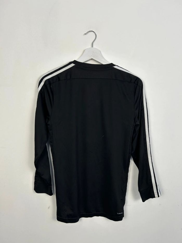 T-shirt Manche Longue Garçon Adidas Noir et Blanc | Taille 14 ans | Très Bon État | #TM84 - photo numéro 2