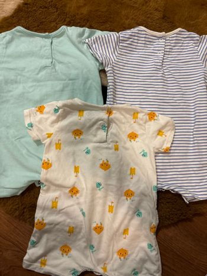 Lot pyjama short été baleine/crabe TEX t.12m - photo numéro 6