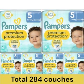 6 packs Pampers Premium Protection T5