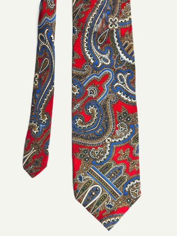 Cravate Francesco Borgia – Soie Motif Cachemire / Paisley