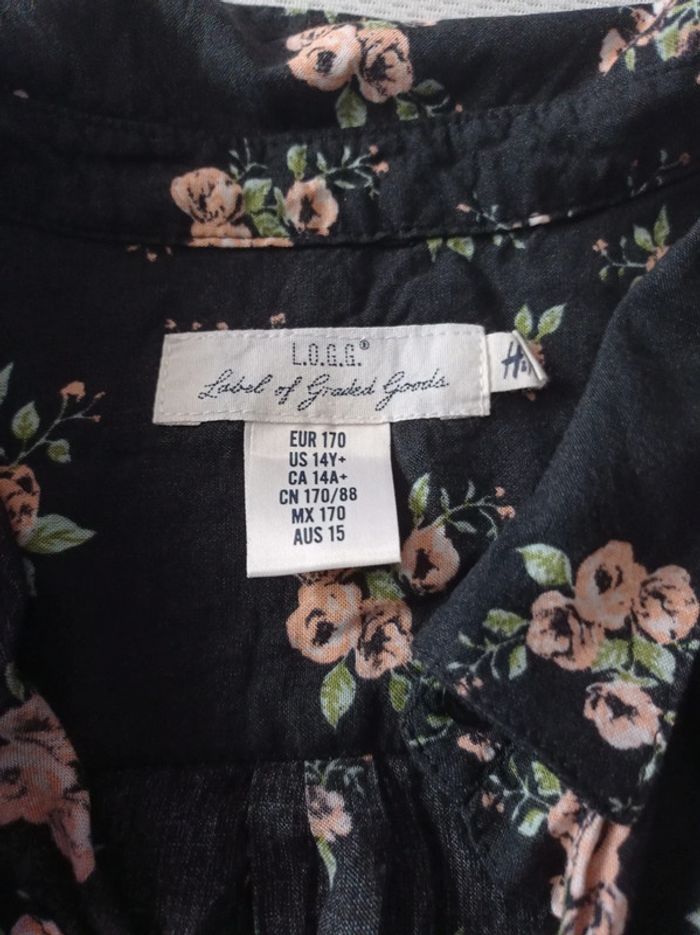Chemisier fleuri H&M 14 ans - photo numéro 2