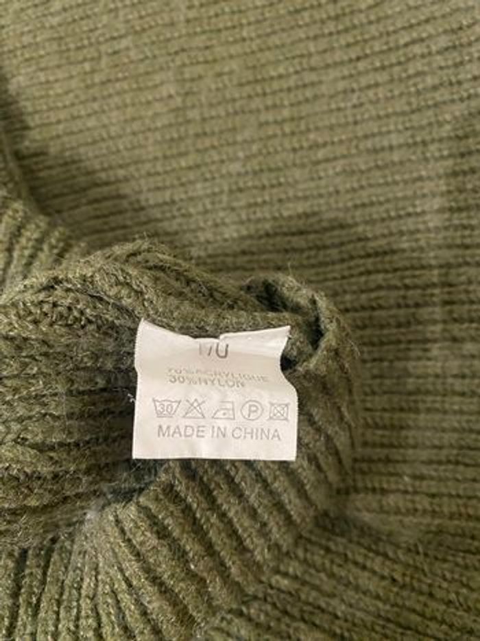 Robe pull, couleur kaki taille unique - photo numéro 5