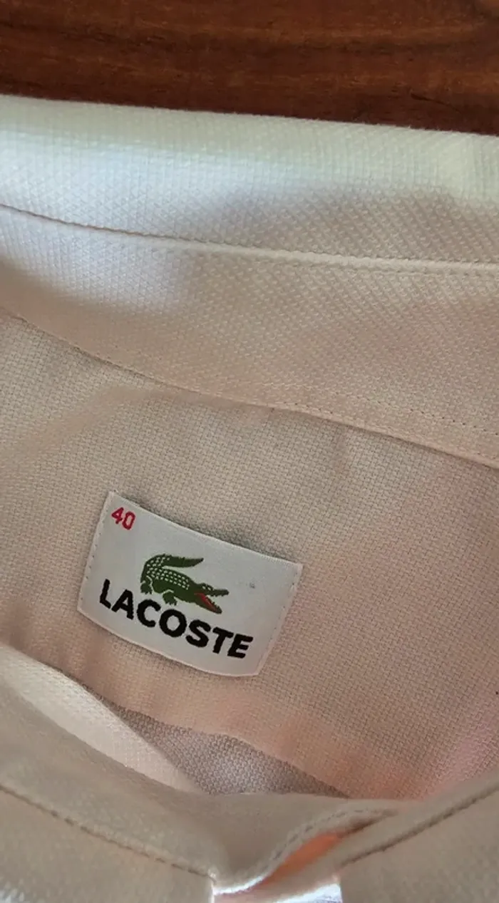 Chemisette Lacoste Taille 40 - photo numéro 6