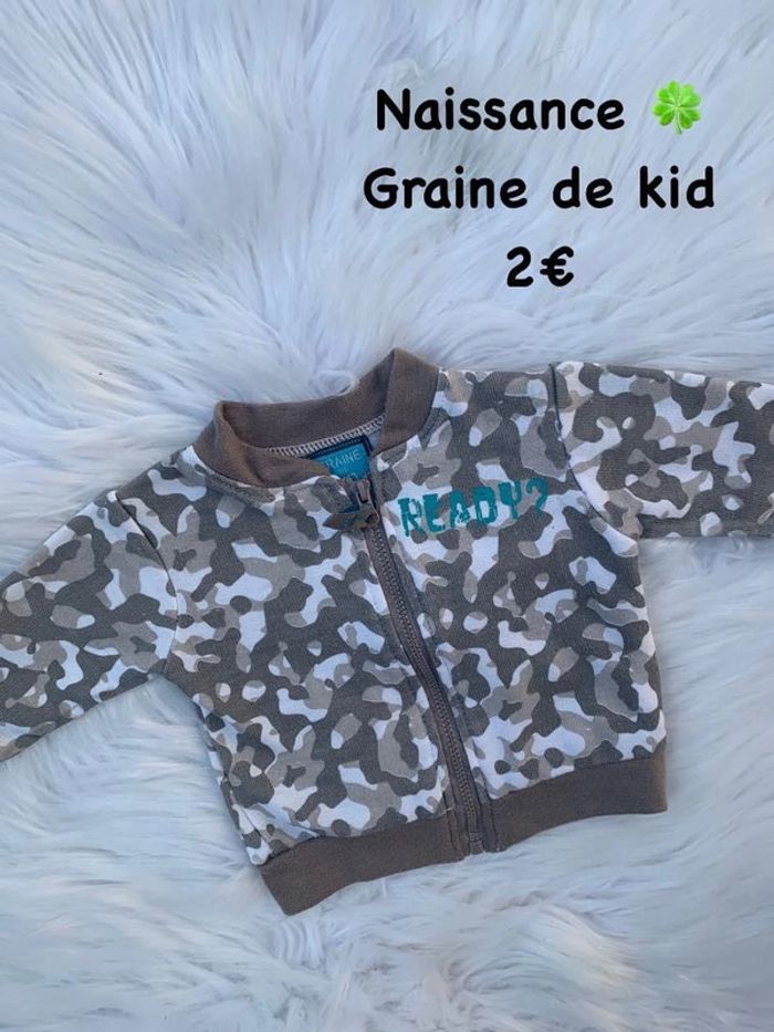 Gilet 🍀 Naissance 🍀 Graine de Kid