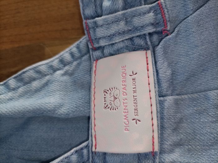 Robe salopette jean bleu clair 7 ans Sergent Major - photo numéro 6