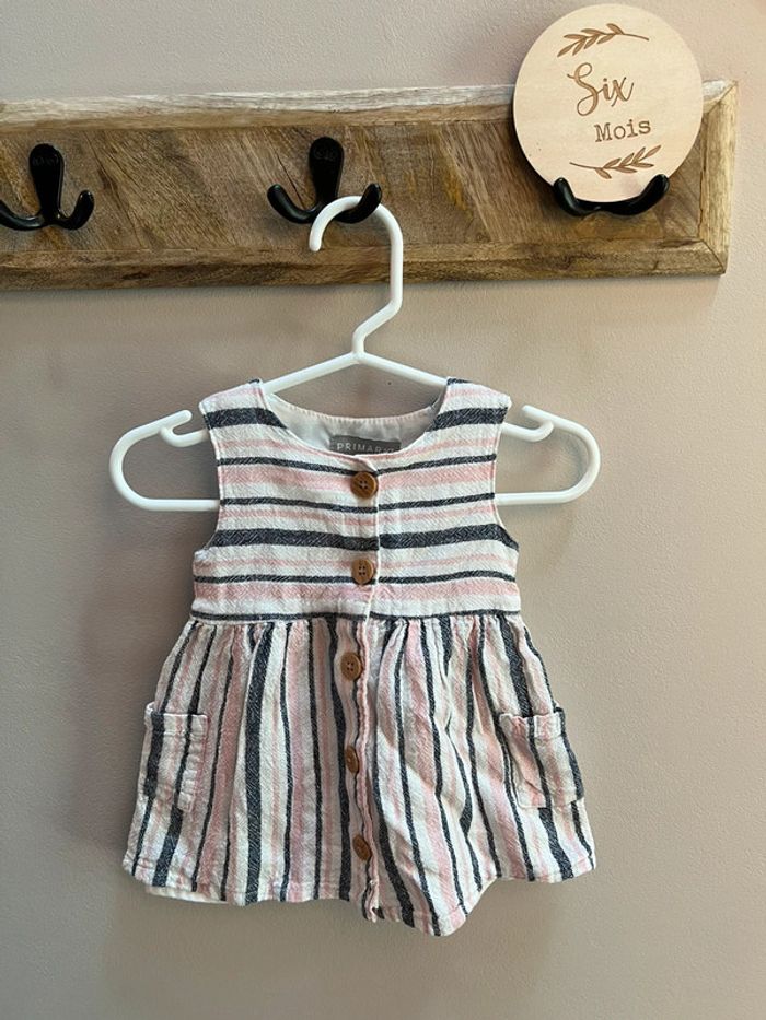 Robe rayée 6 mois