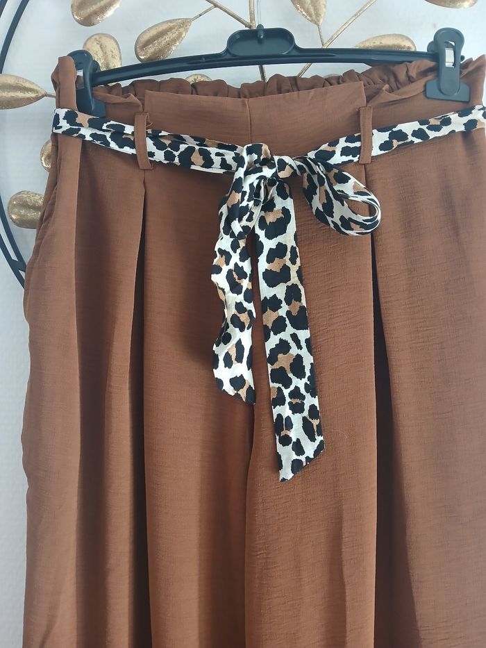 Pantalon fluide camel taille 48 - photo numéro 2