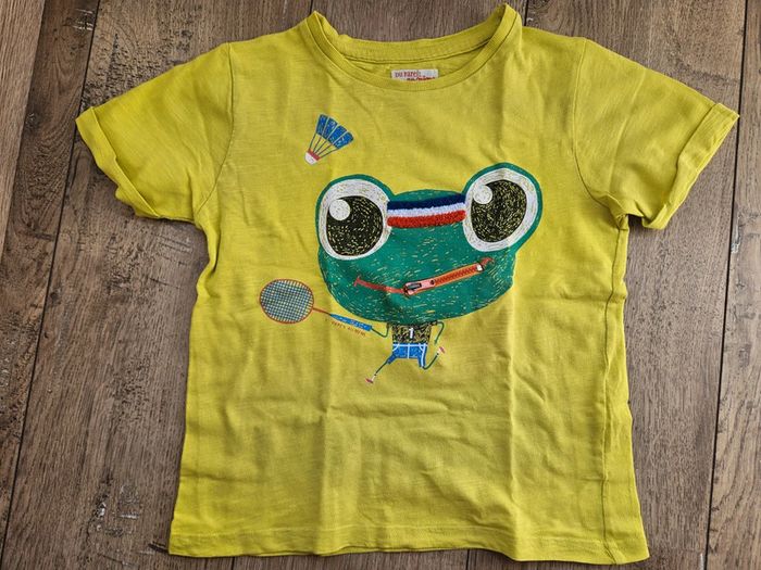 T.shirt manches courtes jaune Du pareil au même 5 ans - photo numéro 2